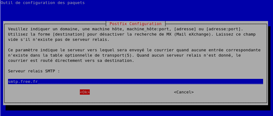 Postfix: Choix du relais SMTP